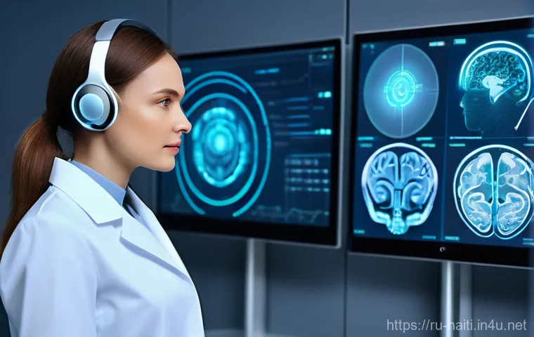 아이티에서 개발된 혁신 기술과 스타트업 사례 - **Prompt:** "A diverse group of Russian individuals interacting with advanced AI technology in a mod...